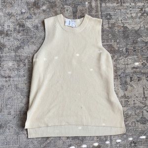 J. CREW knitted high low vest/tank top